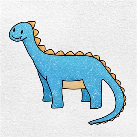 Easy Dinosaur Drawings .